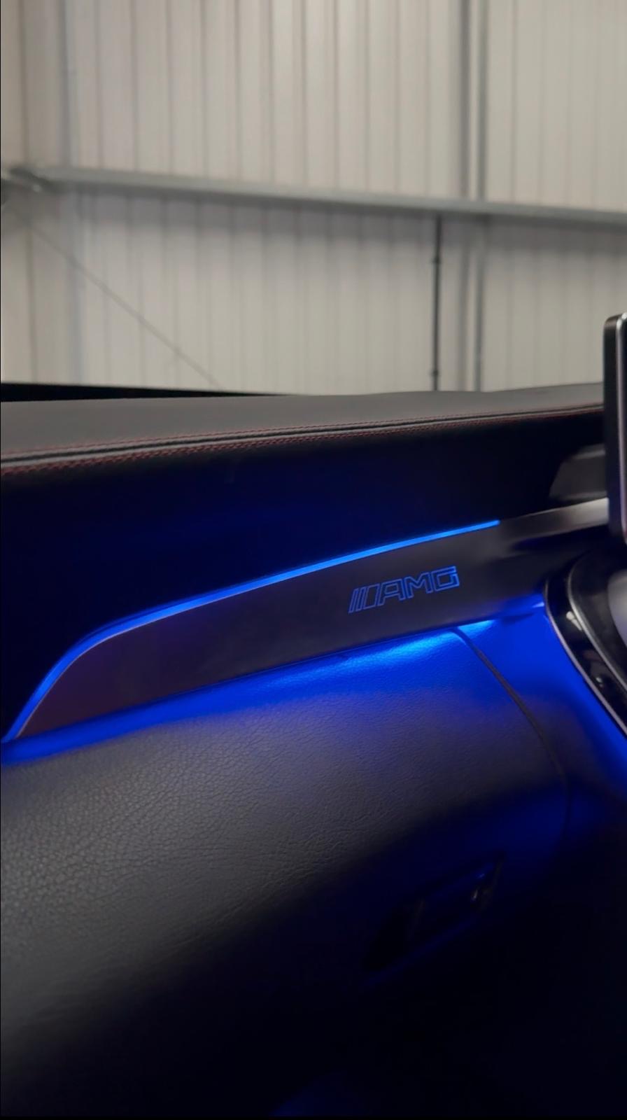 AMG ambient lighting close-up